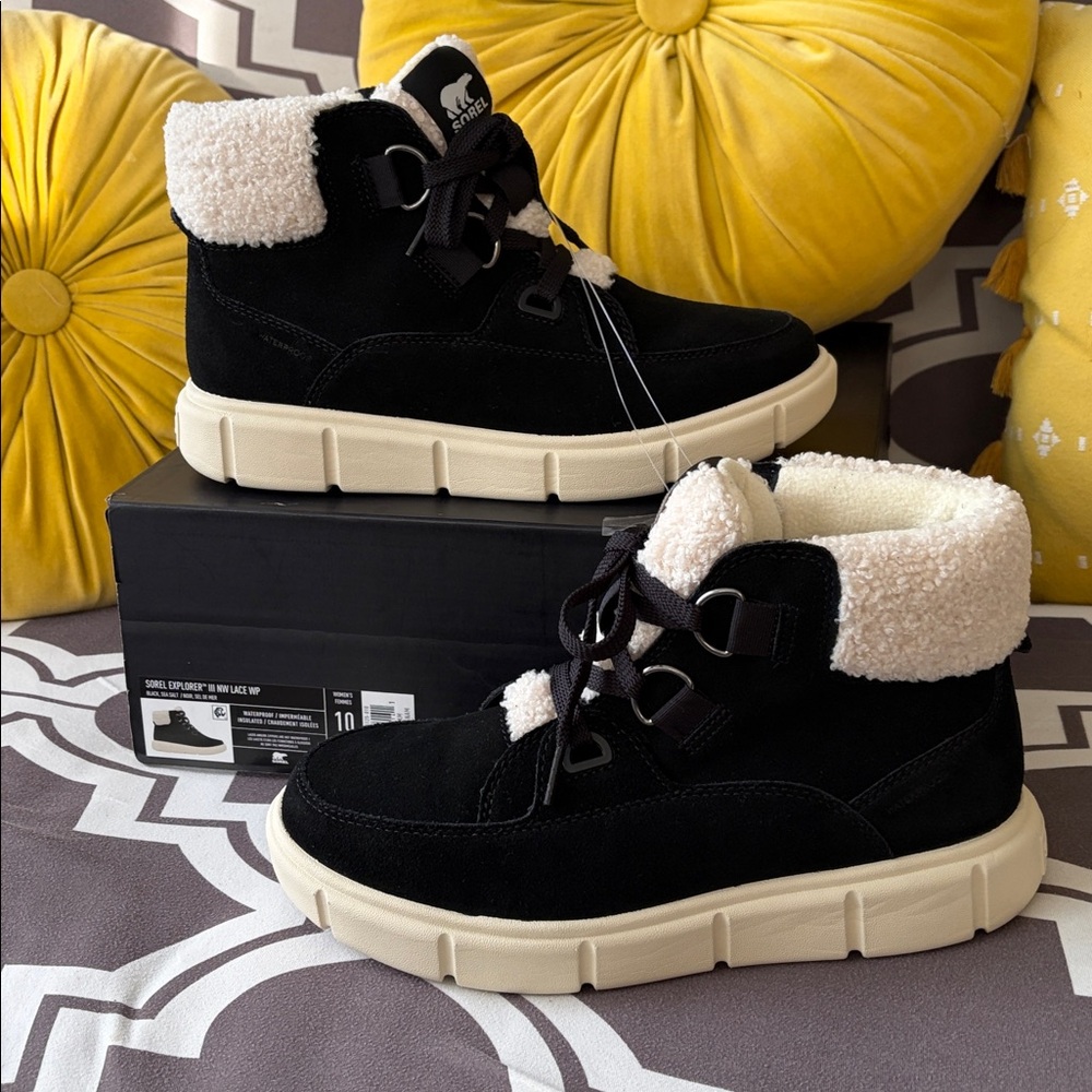 Women's SOREL EXPLORER III NW LACE Waterproof Lace-Up Boots